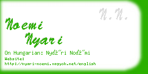 noemi nyari business card